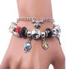 Nightmare Before Christmas Kürbisarmband mit Jack & Sally Anhängern
