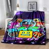 1pc Blanket Geometry Dash1 Print Design, Lightweight Blanket for Sofa, Bed- Soft &Warm, Gift for All Seasons like Christmas, Halloween