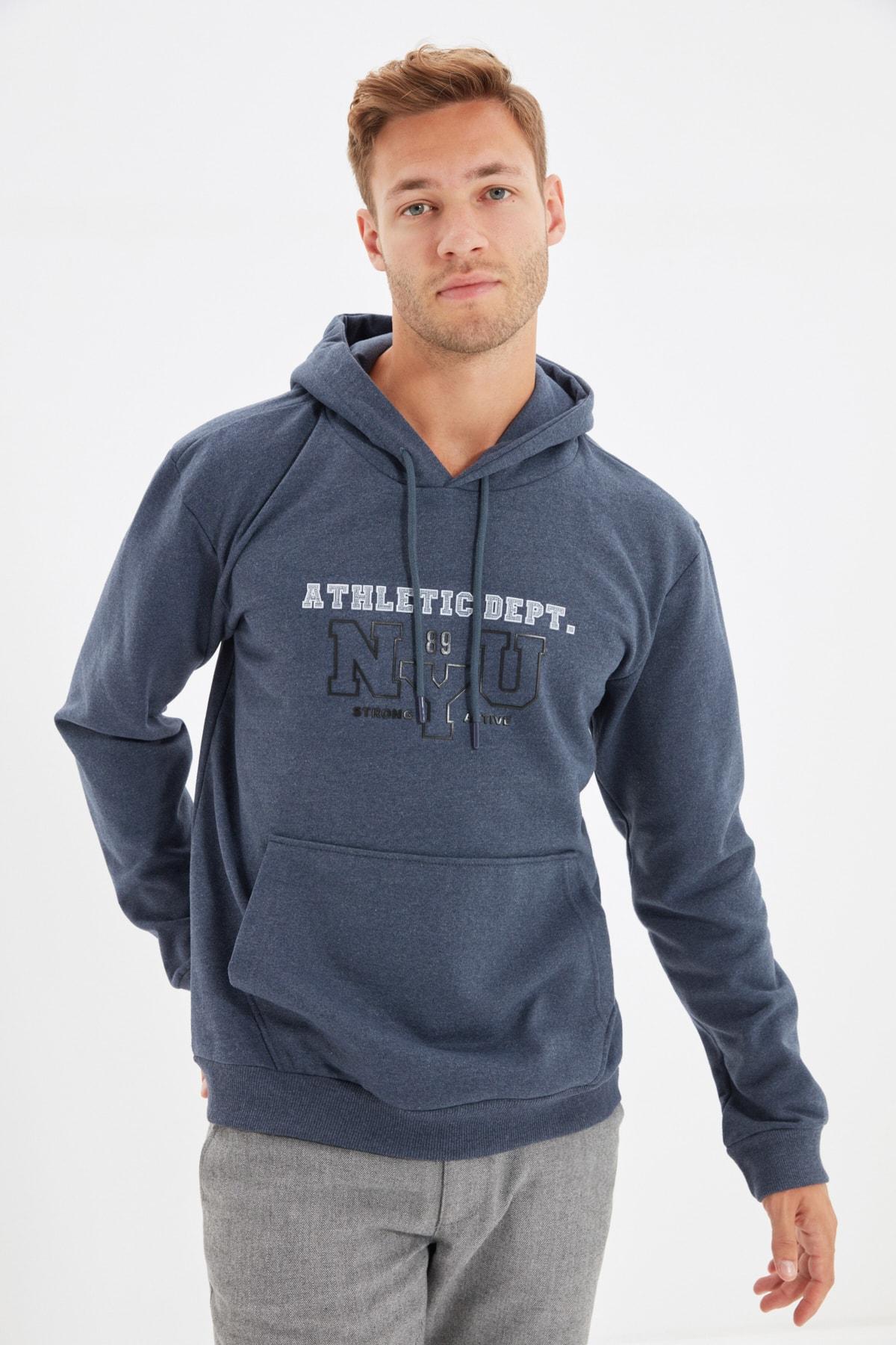 

Мужская толстовка цвета индиго TMNSS21SW0063