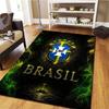 Brazil National Football Team Carpet Rug for Living Room Bedroom Home Sofa Decoration,Kids play Non-slip Floor Mat