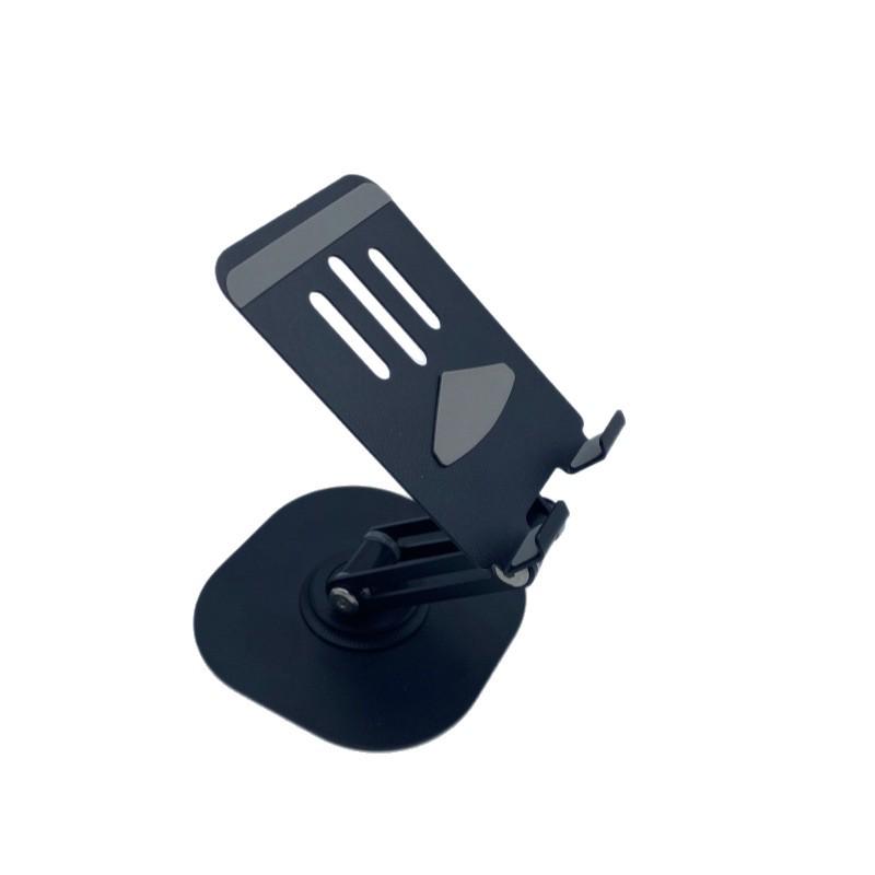 Foldable Metal Phone & Tablet Stand: Adjustable Height, 360° Rotation