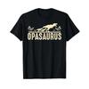 Grandfather Opasaurus Best Grandpa Funny Dino T Shirt Black Vintage Stretched Slightly Comfortable Casual Fashion