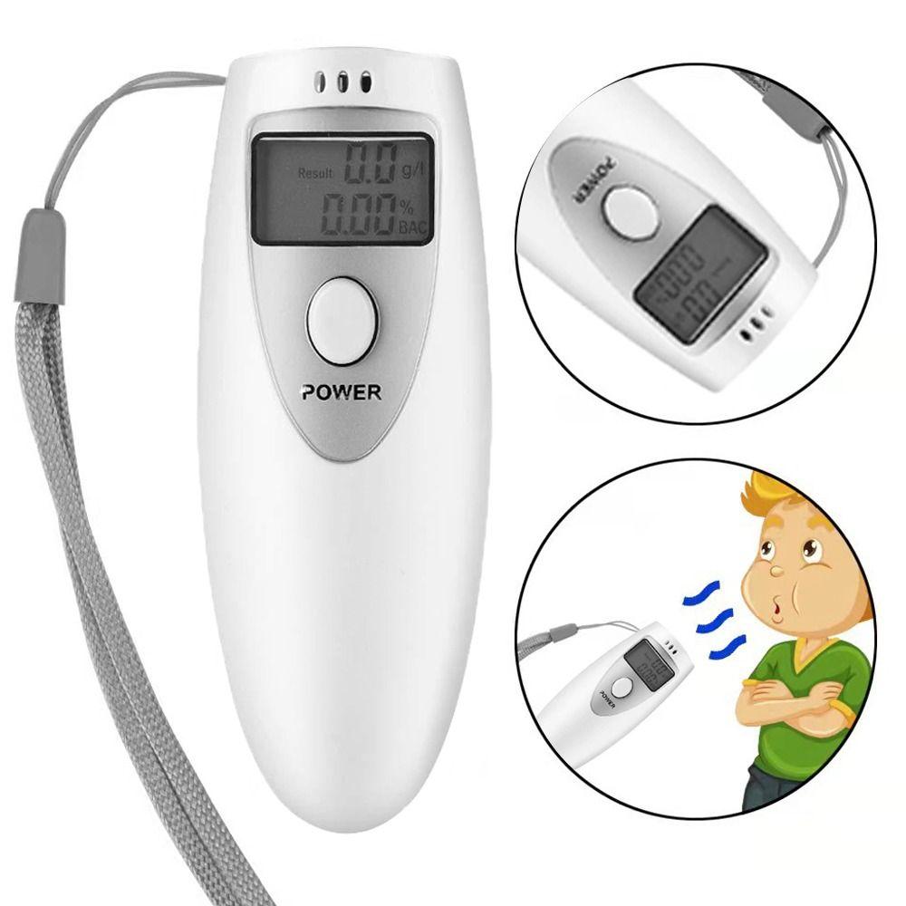 LED Digital Display Breathalyzer Analyzer Plastic Blow Breathalyzer Universal