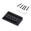 Electric Guitar Saddle Bridge Black Sturdy Durable Guitar Fixed Hardtail Saddle Bridge for Stratocas