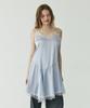 Linte Satin Lace Dress Blue