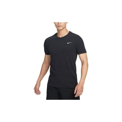 Dri-Fit Bedrucktes T-Shirt mit kleinem Logo, Rundhalsausschnitt, Herren Oberteile, Schwarz BV0644-010
