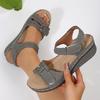 Fashion Women's Sandals 2025Summer New Wedge Sandals Outdoor Open Toe Beach Shoes Fashion Leisure Sports Sandals Women's Roman Sandalias
