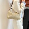 2 Summer lightweight casual woven straw women's bags simple trendy solid color shoulder underarm messenger bag