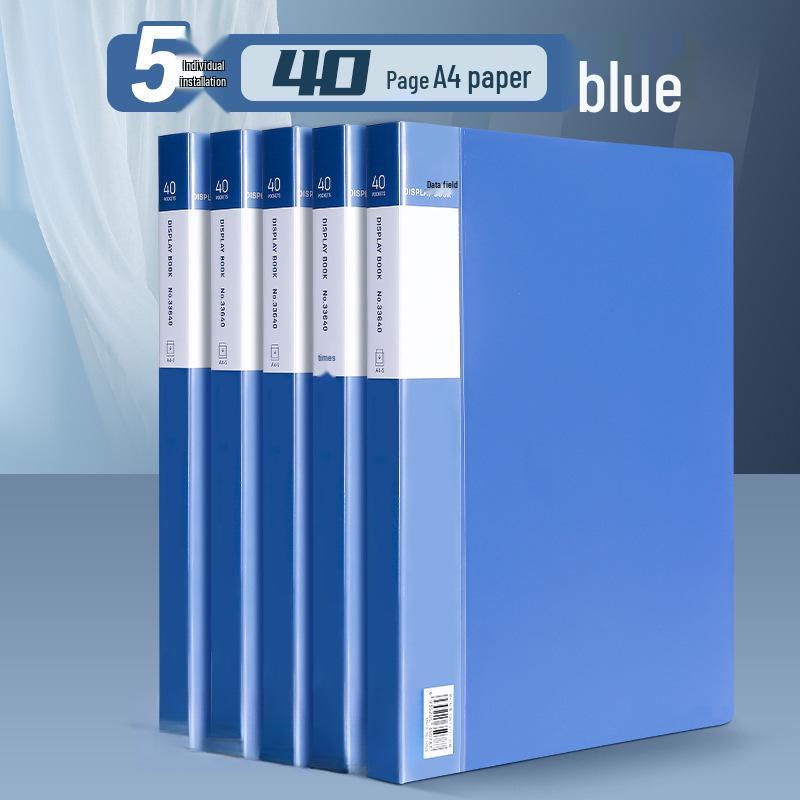 A4 Transparent Document Holder - Office File Folder & Test Paper Storage Clip