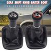 Car Shift Knob 5 Speed Red Frame Gear Shift Knob Lever Gaiter Boot For Volkswagen VW Golf 2 3 4 Cabrio Polo 6N1 6N2 Passat 35i