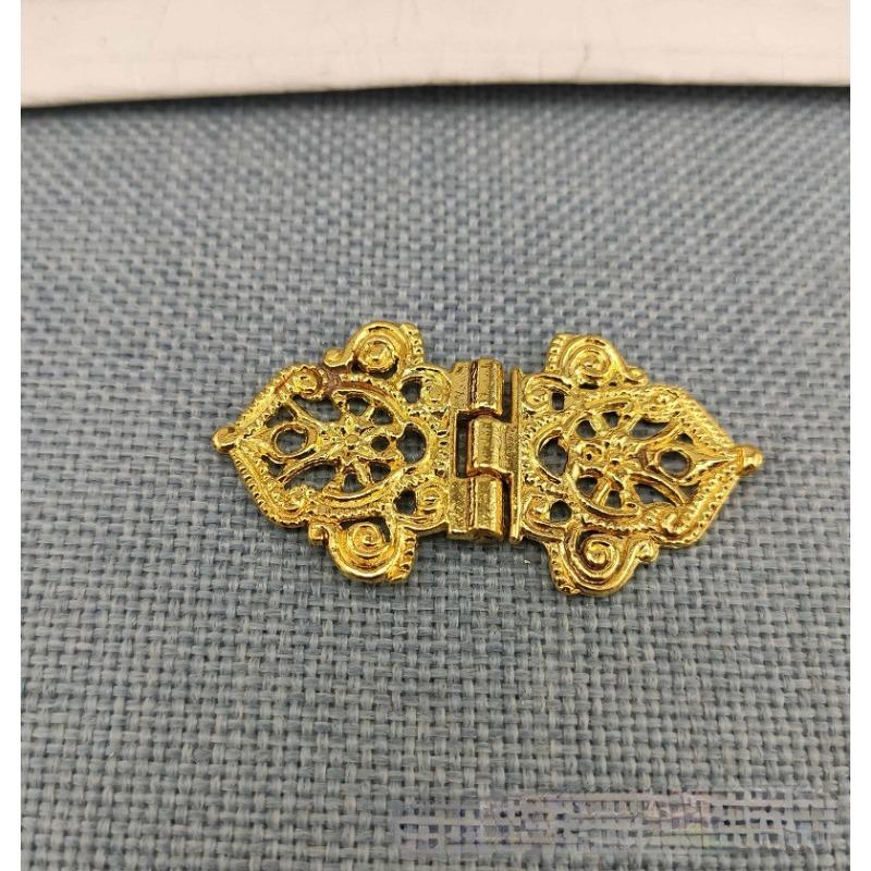 3ks Vintage Alloy Dutý květinový pant 24*54mm Nábytkové kování Kovové panty v krabici pro vlastní potřebu