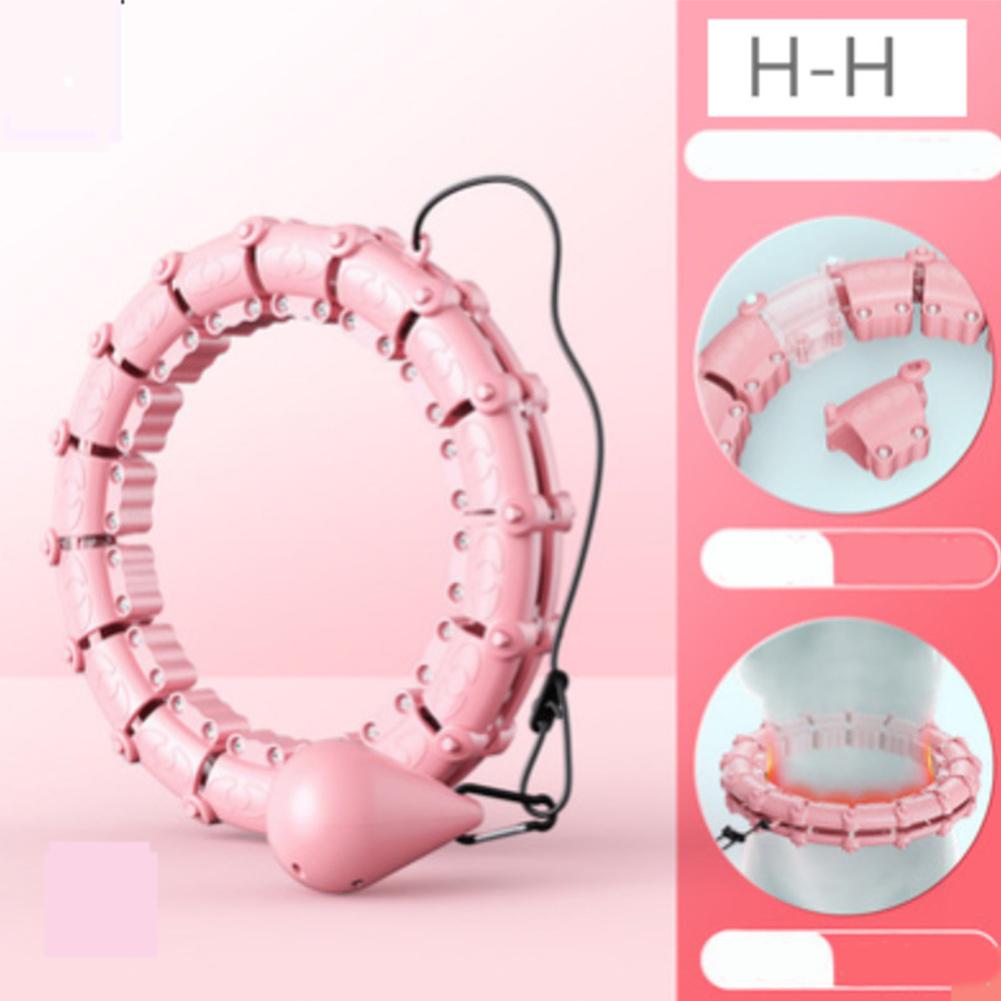 24 Knots Plus Size Weighted Hoop Infinity Fitness Weight Loss Detachable Hoops Smart Noiseless Hoop For Women 65Inch Max