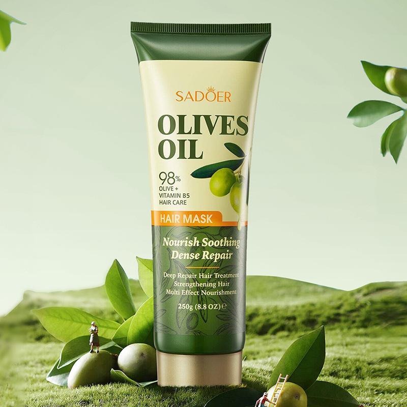Olive Oil Hair Mask SADOER Repair Softening Nourishing Hair Conditioner