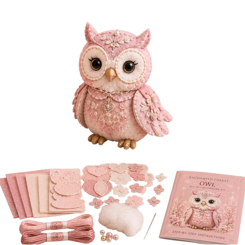 Creative Design Animal Patchwork Set Floral Fabrics Animal Toy Craft  For Adult Beginners