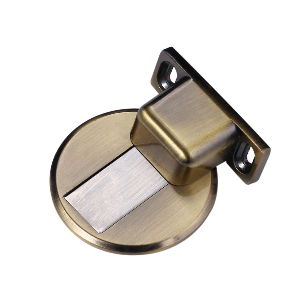 Suction Door Stops  Anti-collision Punch Stainless Steel Magnetic Home