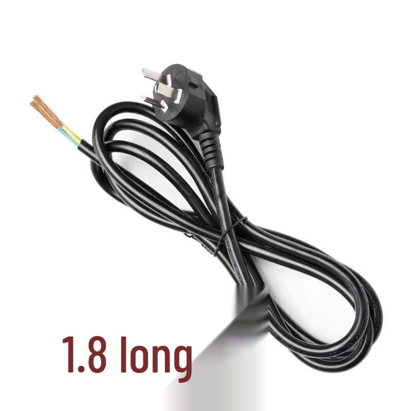 Three-Core Electrical Power Cord with Outdoor Plug and Integrated Three-Prong Connector