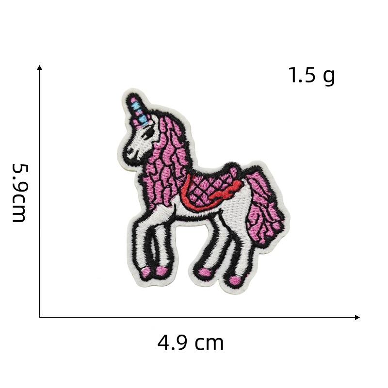 Pink Cartoon Girl Cloth Sticker Doll Computer Embroidery Label Clothing Accessories Cloth Embroidery Hole Patch