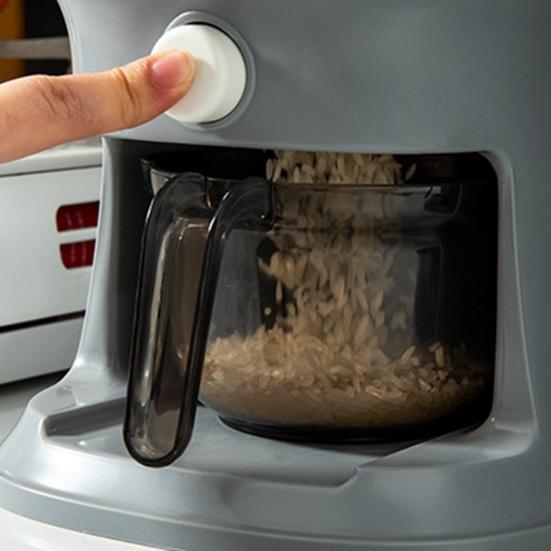 Distributeur de Riz Boîte de Rangement pour Riz Étanche à l'Humidité Capacité 10 kg Récipient Scellé pour Riz Ménager avec Tasse à Mesure pour Étagère de Cuisine Garde-manger