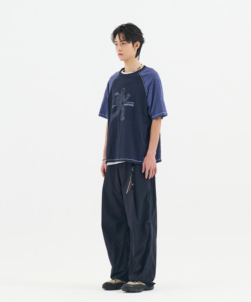 Nontaib Archive Runrun Graphic Raglan Tee (Navy)