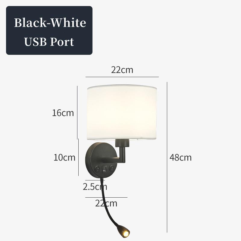 Mūsdienīga E27 auduma sienas lampa 5W