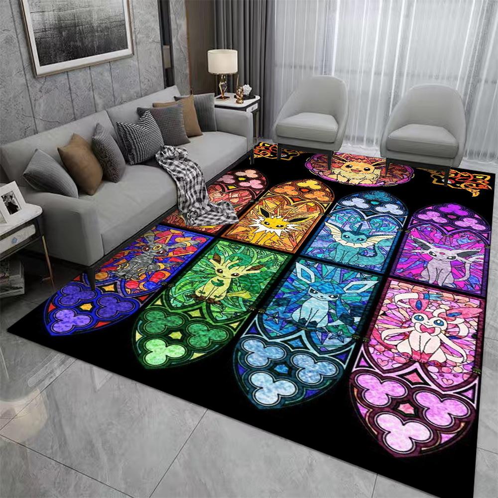 

Ковер с картой покемона, мягкий коврик для декора гостиной, мужской пещеры, спальни, балкона, коврик для журнального столика, детский игровой коврик 40x60cm