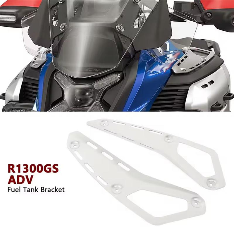 Motorcycle Fuel Tank Cover Fuel Tank Cover For BMW R1300GS ADV Side Tank Rack Motorcycle Accessories Silver-M53K