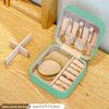 Travel Jewelry Organizer Box: Compact High-End Storage for Earrings, Rings, Necklaces, Bracelets