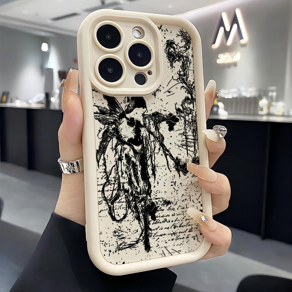 Luksusowe Ciemne Gotyckie Etui na Telefon z Krzyżem Dla Samsung Galaxy A17 A07 A06 A26 A16 A06 A35 A55 A25 A05s A15 A54 A34 A36 A24 4G 5G