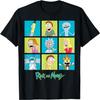 Rick and Morty Meeseeks Snuffles Squanchy Cartoon Fashion T-Shirt
