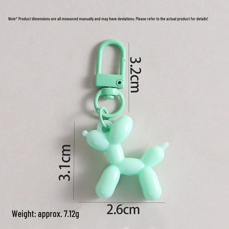 Colorful Macaron Balloon Dog Keychain Pendant - Creative Bag Decoration