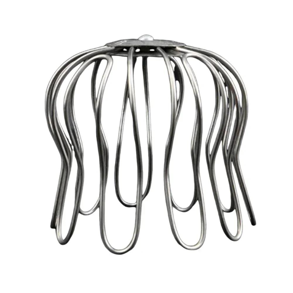 Stainless Steel Floor Drain Roof Balcony Gutter Guard Strainer Anti-blocking Rain Pipe Cap Outdoor Drainage Plumbing Fitting