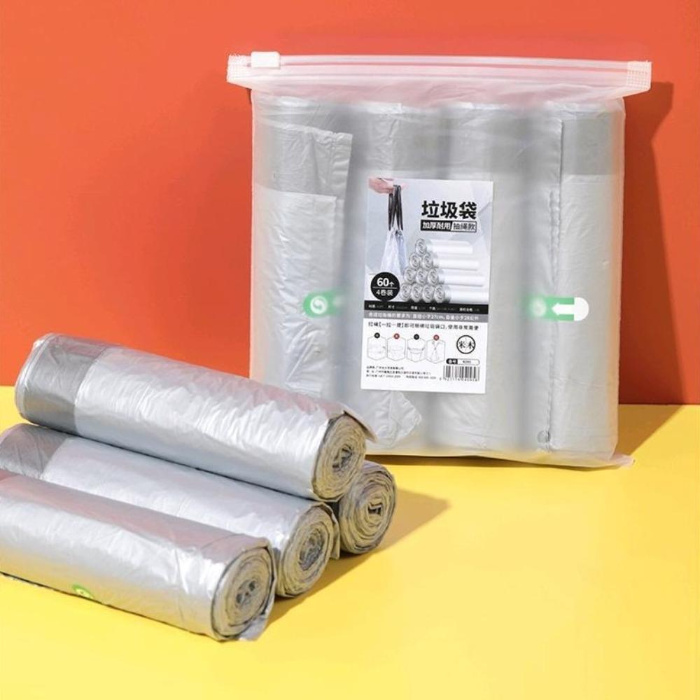 4Rolls Odor-Control Garbage Bags Disposable Wastebasket Bags Portable Kitchen Bags  Bathroom