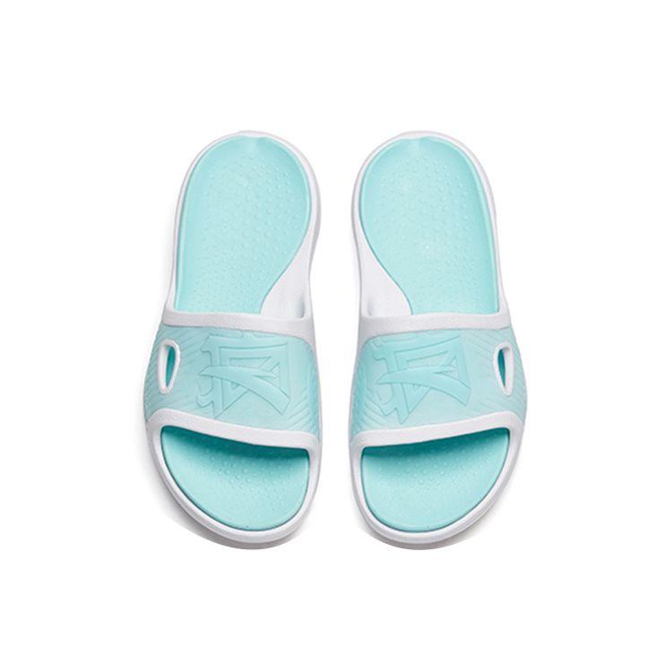 Anta Basketball Series Casual Sports Slide Sandals Men Footwear White Blue 112221802-4