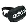 Adidas Zipper Closure Letter Logo Waist Bag Unisex Waist Bag Black AJ9974