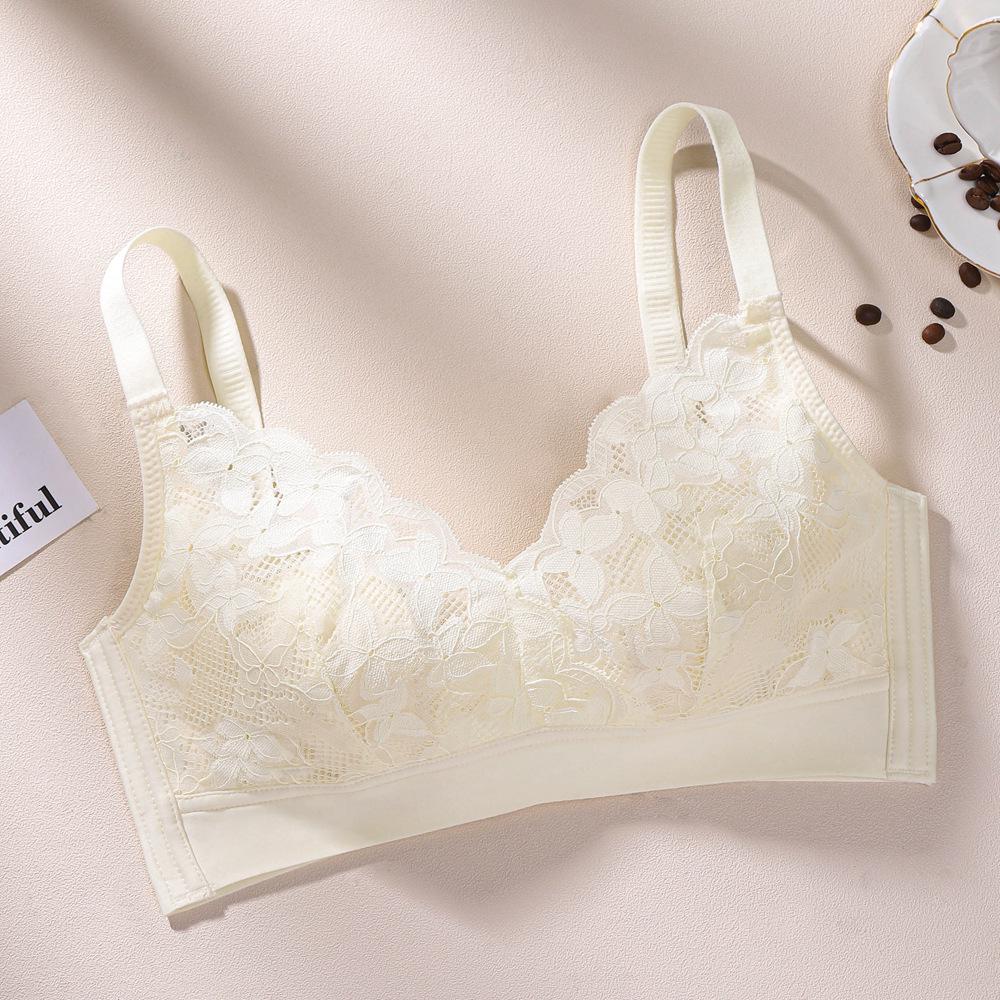 Damski Cienki Letni Oddychający Biustonosz - Bez Fiszbinów, Mały Biust, Ultracienka Miseczka z Uszkami Królika