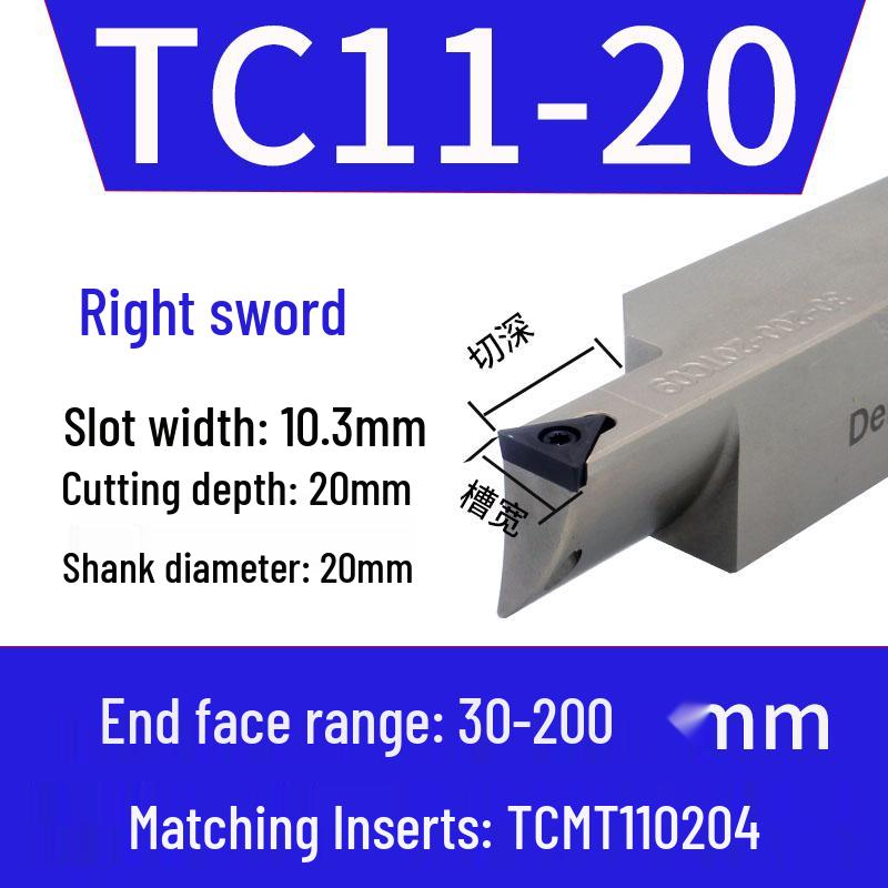 Antivibrations-CNC-Drehmaschine Stirnseiten-Bogennuten-Werkzeughalter - Große Tiefe STFCR