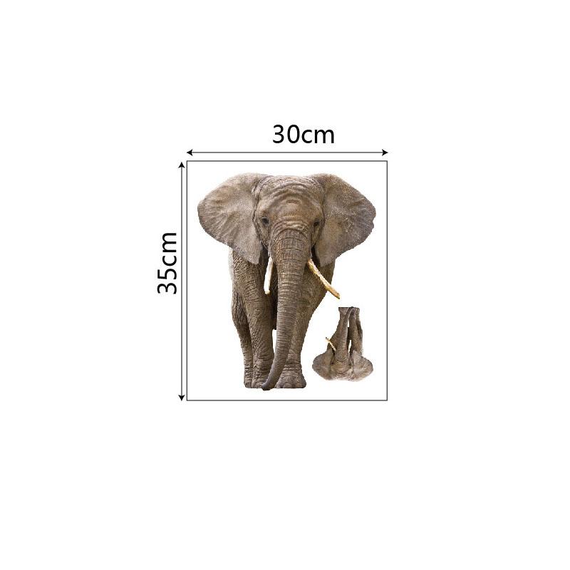 Simulated Elephant Trunk PVC Wall Sticker Self-Adhesive Removable for Door Wall Bedroom Living Room Home Decor
