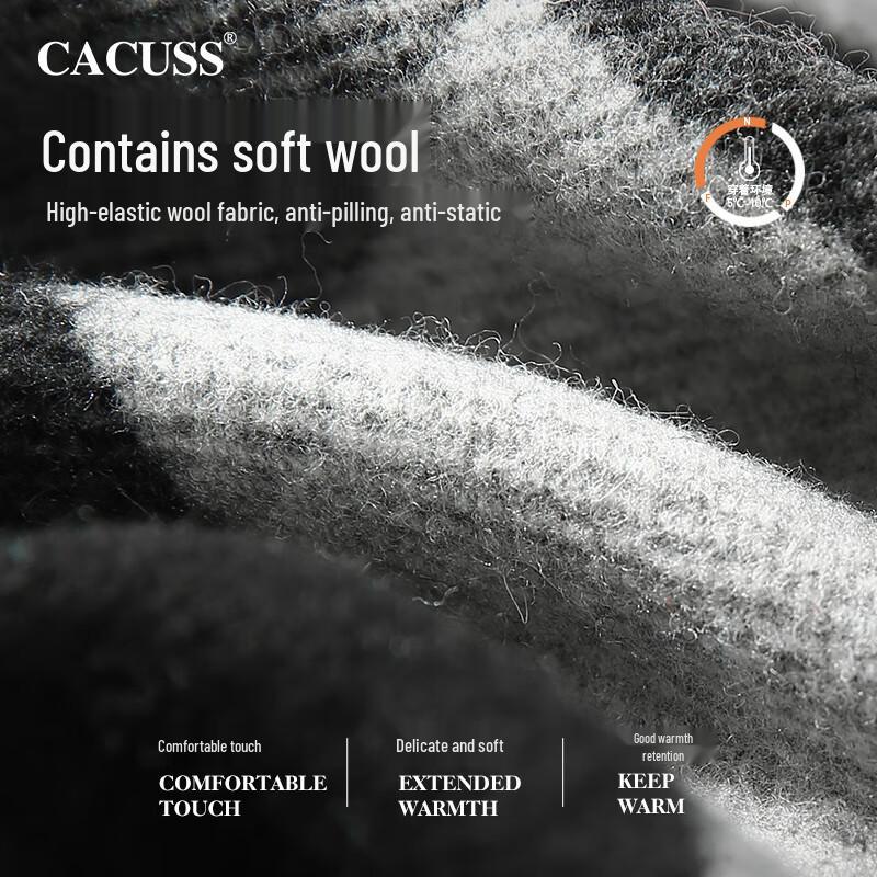 CACUSS Men's Premium Winter Wool Scarf
