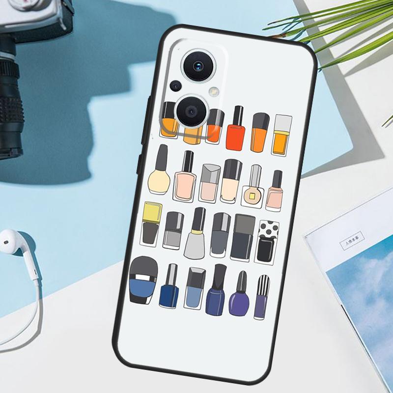 Nail Polish Bottles Collection Cover For OPPO Reno 7 8 Lite 10 12 13 14 Pro 11 F 12F 13F 14F OPPO Find X8 X5 X6 X9 Pro Case