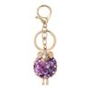 Rhinestone Rose Sheep Keychain With Shiny Crystals Great As Bag Pendant Key Holder Gift