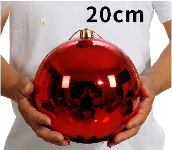 Nuova Grande Palla di Natale in Plastica Decorazione Infrangibile Ornamenti Colorati Modello MYD2026144 per Albero di Natale Centro Commerciale Hotel Vacanze
