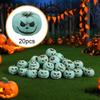 20Pcs Halloween Mini Resin Pumpkins Miniatures Tiny Funny Scary Faced for Party Farmhouse