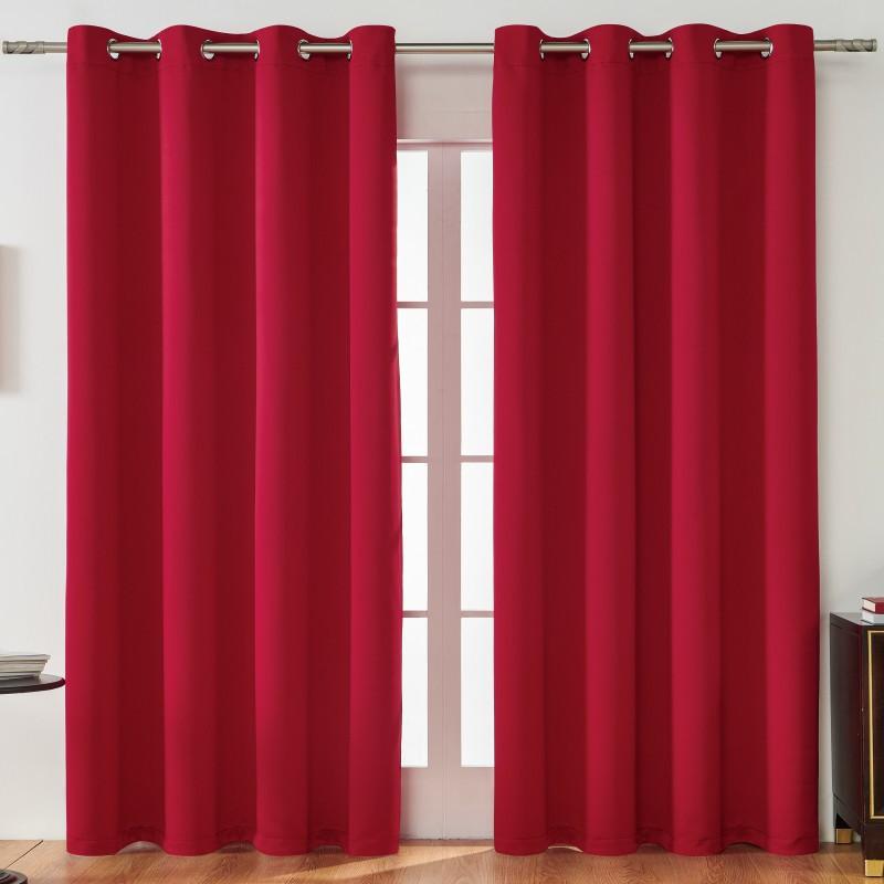 Shaoxing Curtain Fabric Curtain Solid Color High Precision Full Blackout Curtain Finished Black