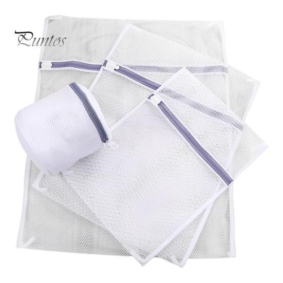 

4 шт./компл. сетчатые мешки для белья, устойчивые к ржавчине, застежка-молния, сотовые мешки для белья, органайзер для стирки и сушки A