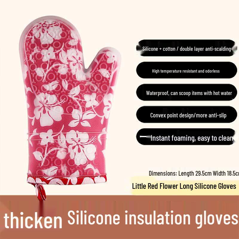 ZISIZ Silicone Heat Resistant Oven Mitts