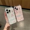 Fun Cat Ears Sticker for iPhone17promax Mobile Phone Case 16pro Creative TPU Transparent Fine Hole Case