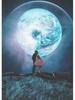 Vinatge Space Collage Night Sky Posters Canvas Painting Galaxy Moon Surrealism Wall Art Picture For Living Room Home Decoration