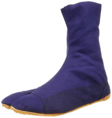 Rikio Sewn Navy T7 Tabi, Taro, 7-Sheet Kohaze, Blue, 25.5cm,