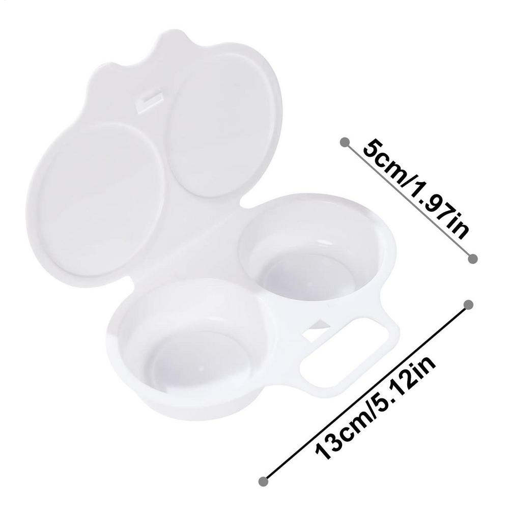 Egg Poacher Microwave Egg Poacher Non-stick Material Space-saving Dishwasher Safe Microwave Cooking Kitchen Gadget белый