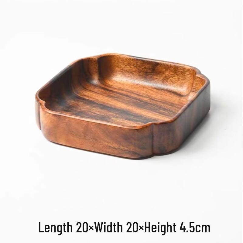 Japanese Style Black Walnut Wood Serving Tray